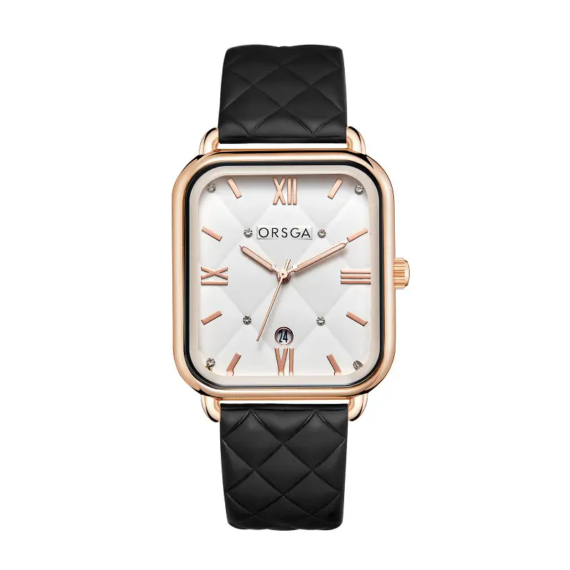 Orsga Black Square Quartz Watch for Women - Image 13
