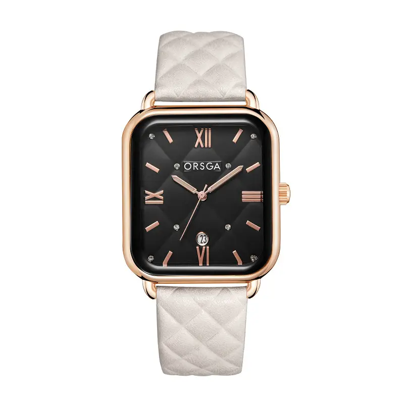 Orsga Black Square Quartz Watch for Women - Image 17