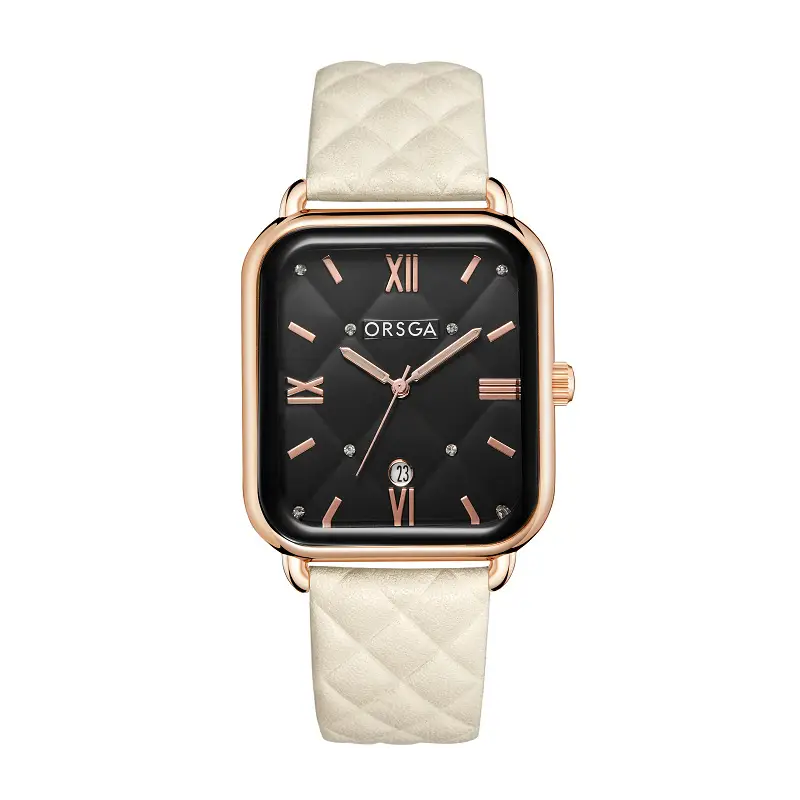 Orsga Black Square Quartz Watch for Women - Image 18