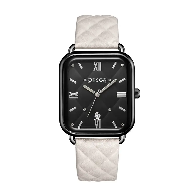 Orsga Black Square Quartz Watch for Women - Image 21