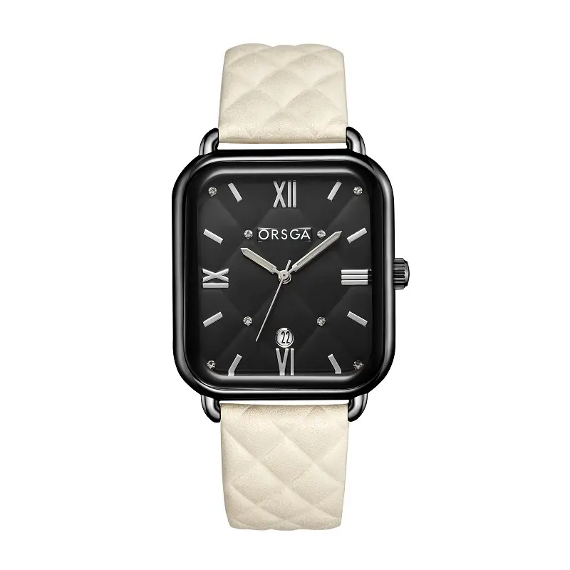 Orsga Black Square Quartz Watch for Women - Image 25