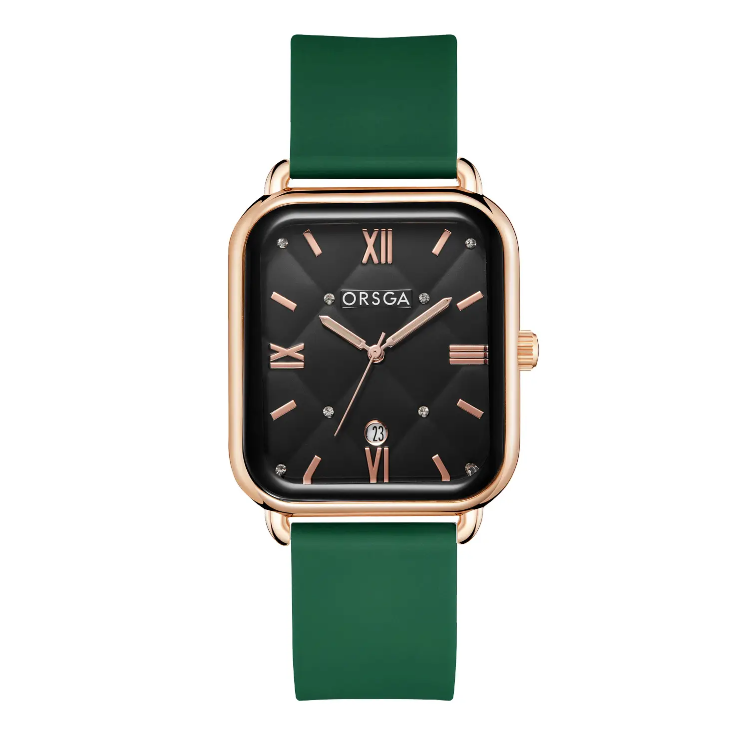 Orsga Black Square Quartz Watch for Women - Image 26