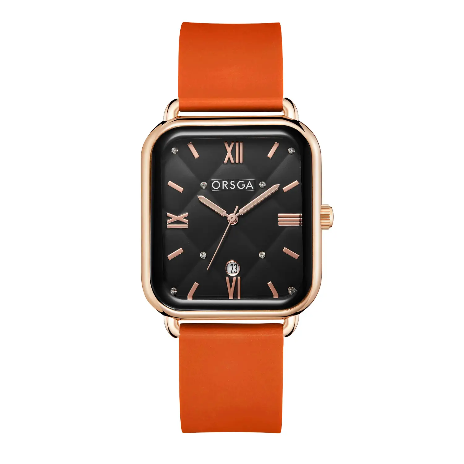 Orsga Black Square Quartz Watch for Women - Image 27