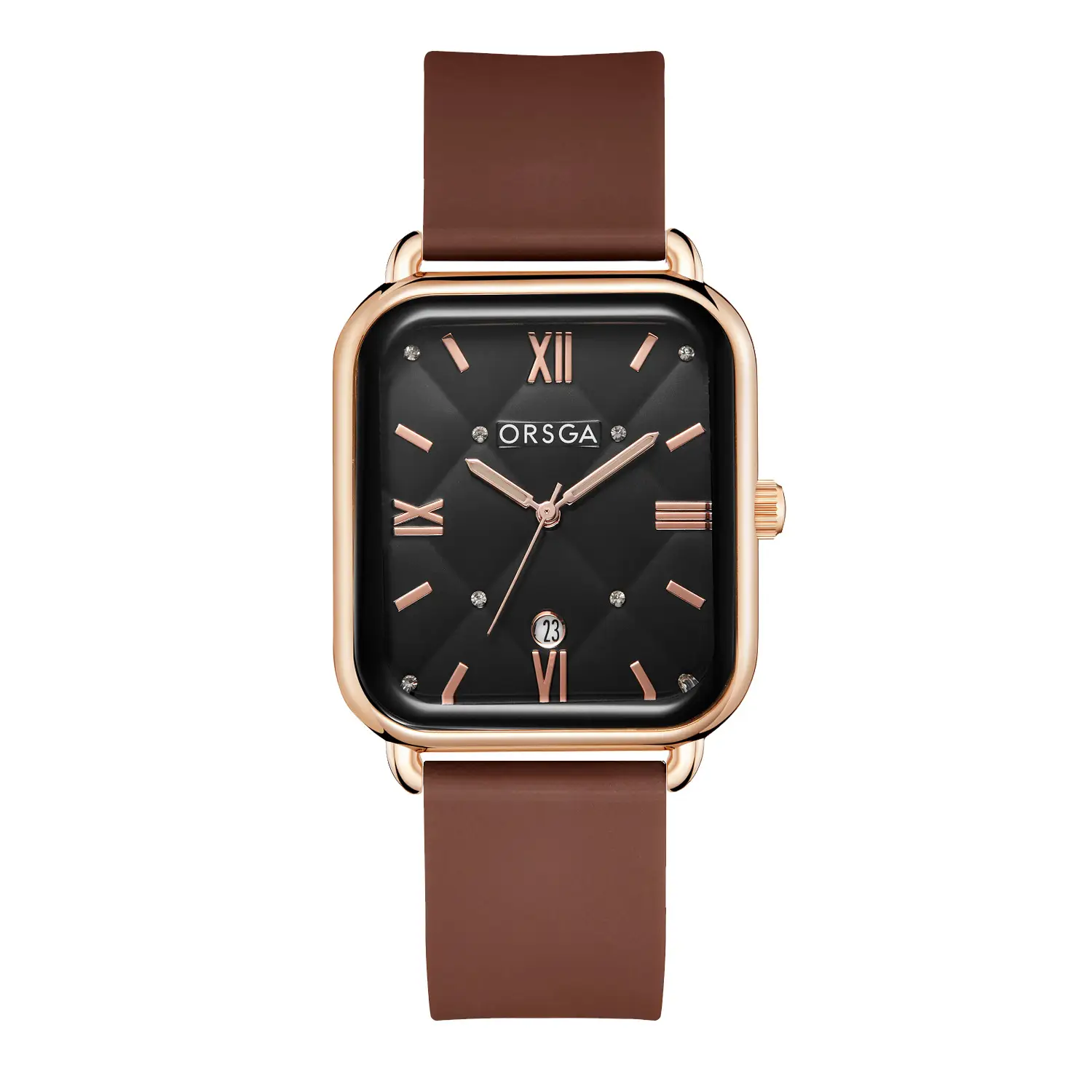 Orsga Black Square Quartz Watch for Women - Image 28