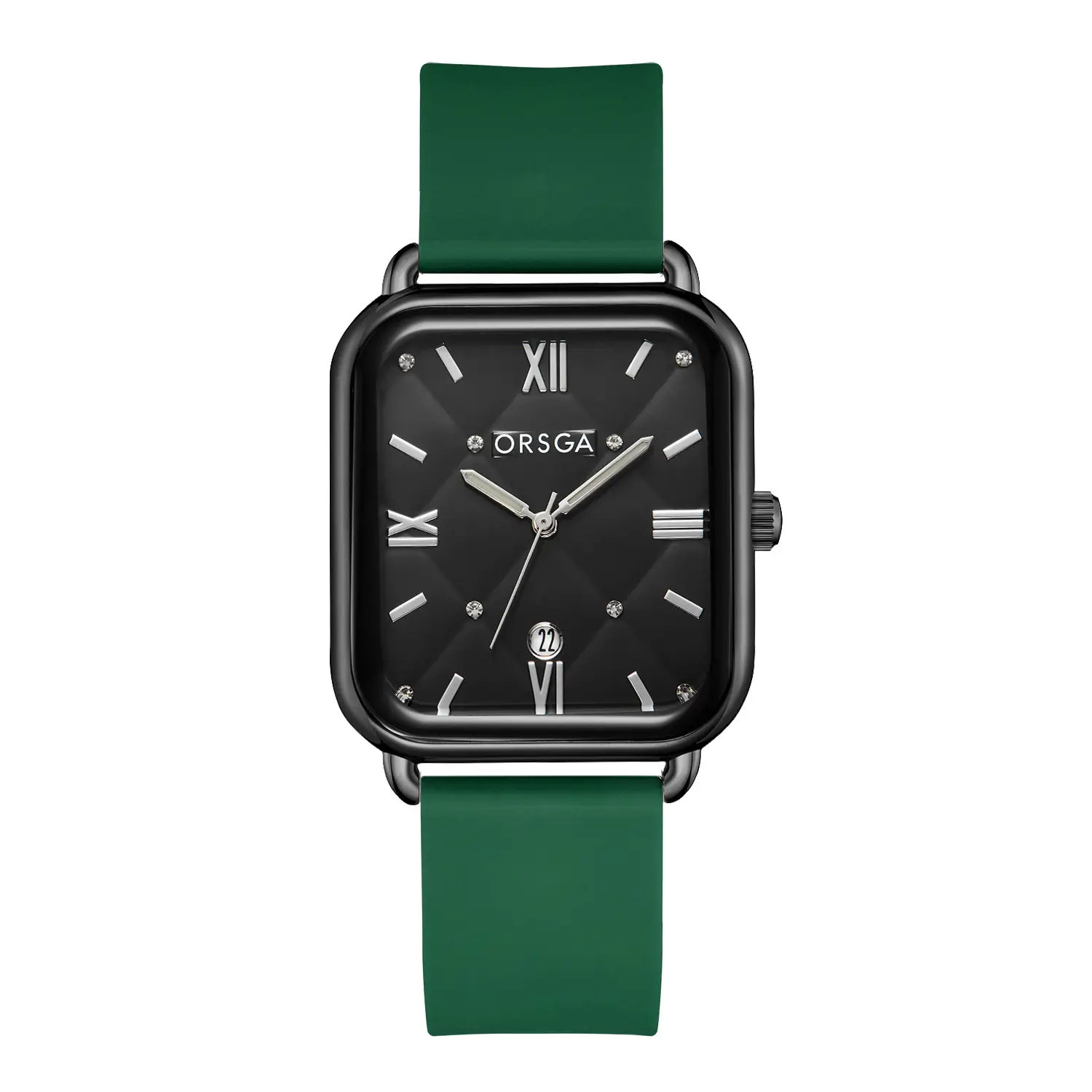 Orsga Black Square Quartz Watch for Women - Image 32