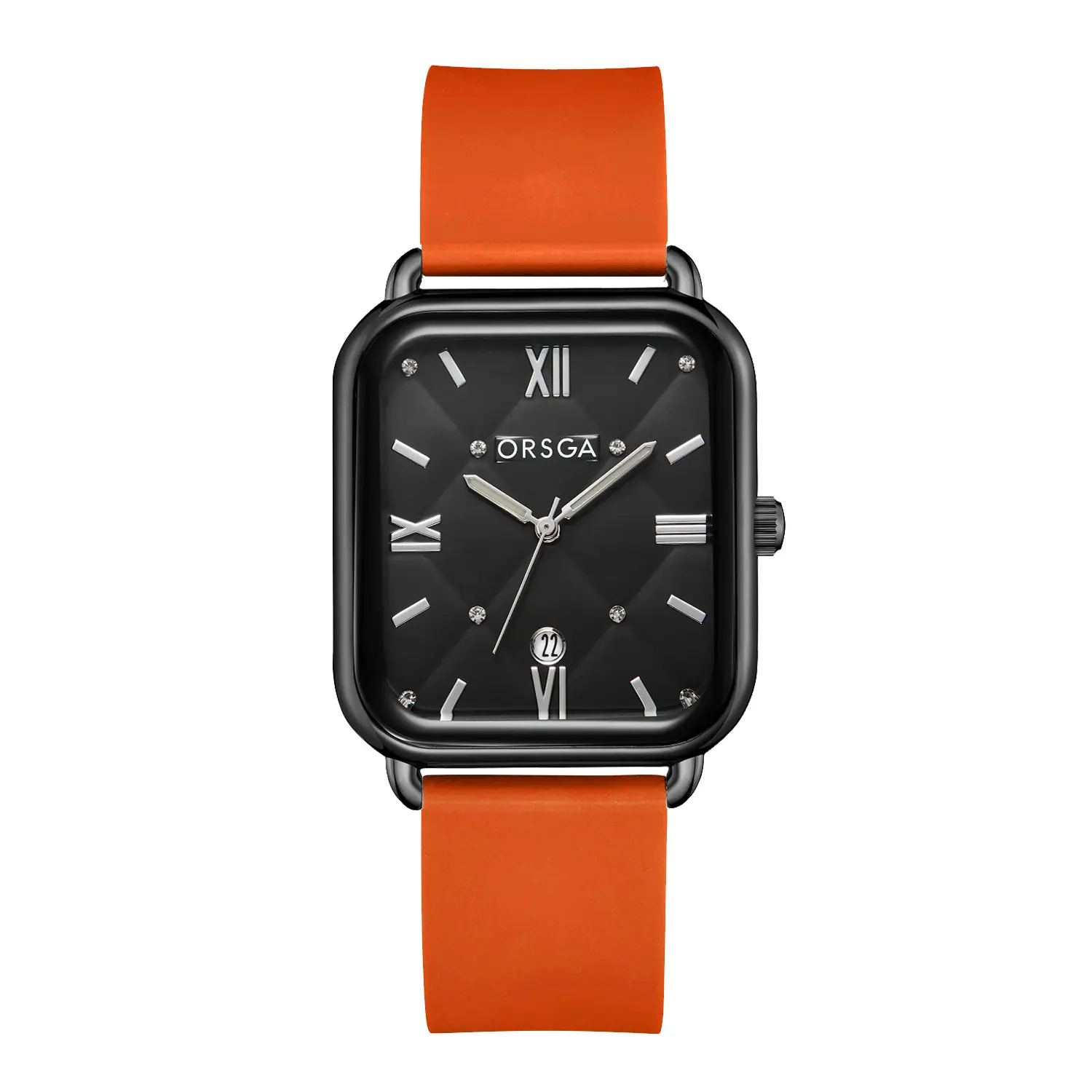 Orsga Black Square Quartz Watch for Women - Image 33