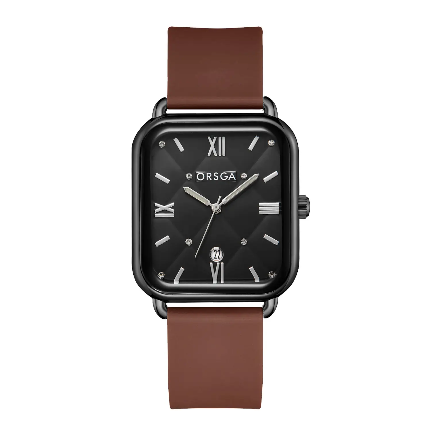 Orsga Black Square Quartz Watch for Women - Image 34
