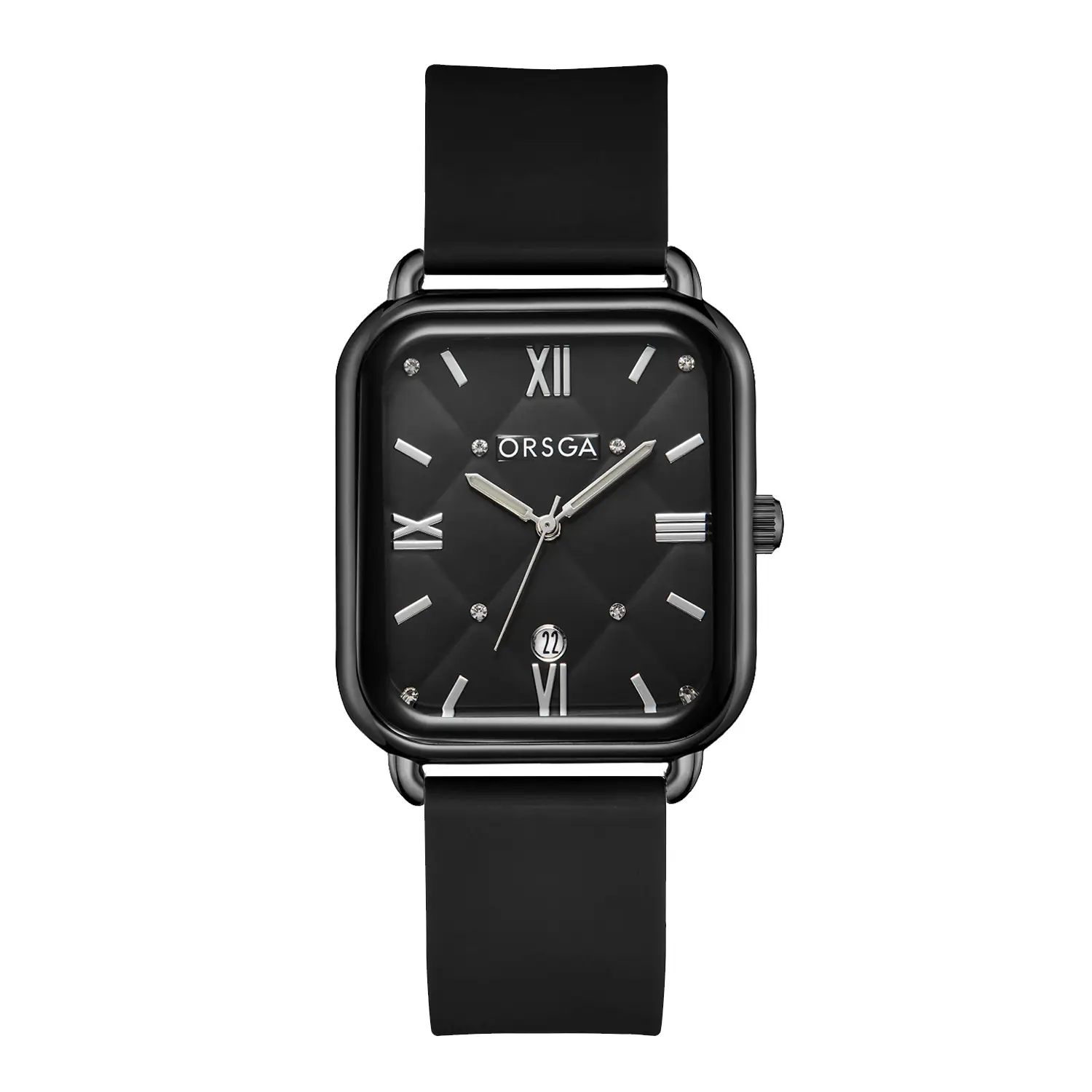 Orsga Black Square Quartz Watch for Women - Image 35