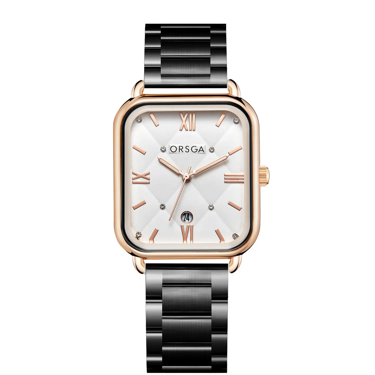 Orsga Black Square Quartz Watch for Women - Image 5