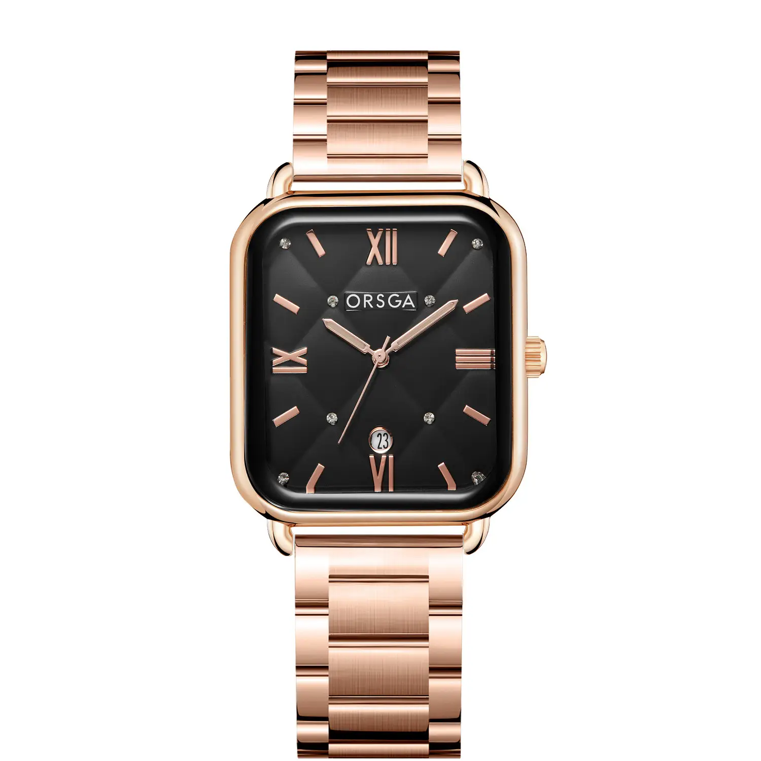 Orsga Black Square Quartz Watch for Women - Image 8