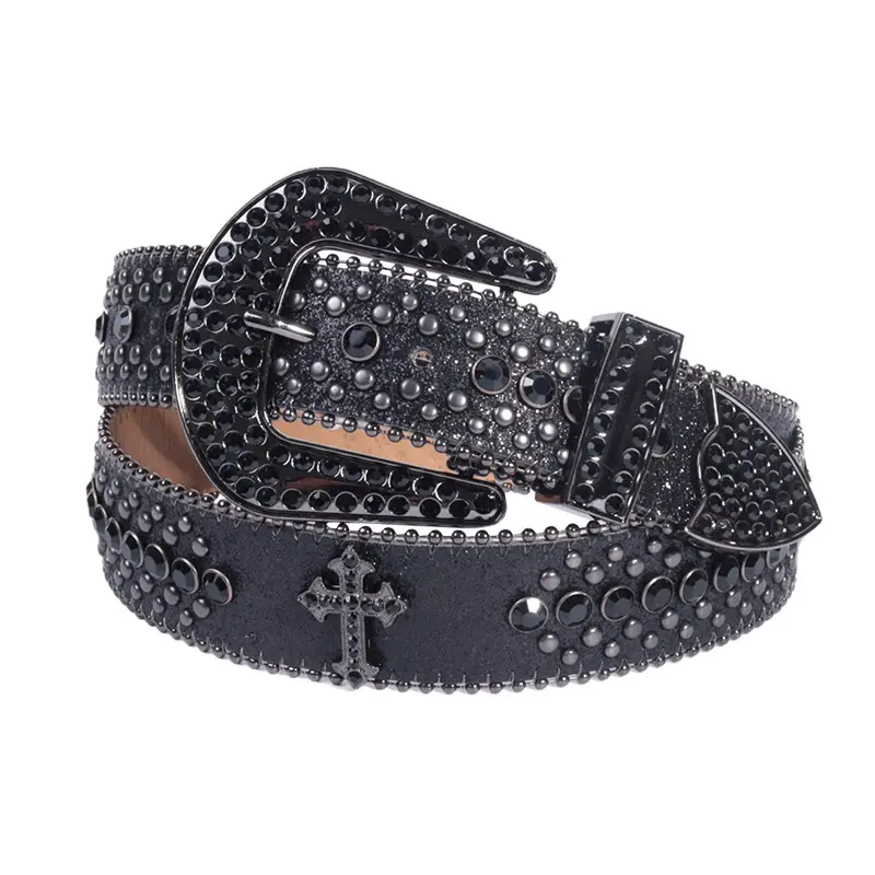Rhinestone Croc Belt for Men Women Wholesale