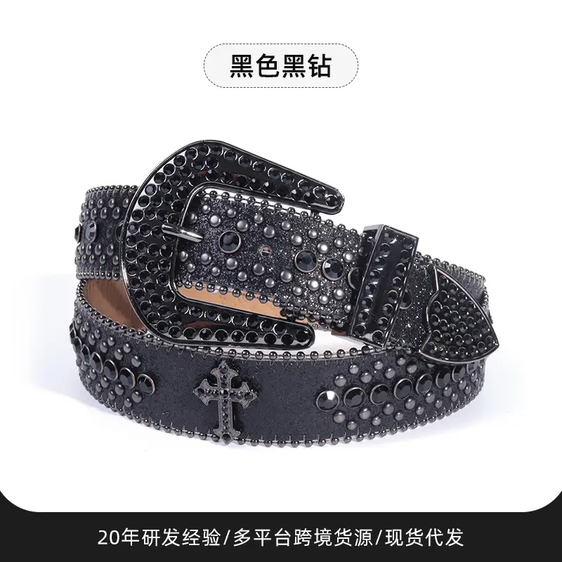 Rhinestone Croc Belt for Men Women Wholesale