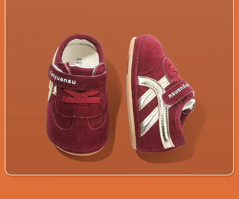 Baby Sneakers Soft Sole New Year Red 0-6 Months — feature 26