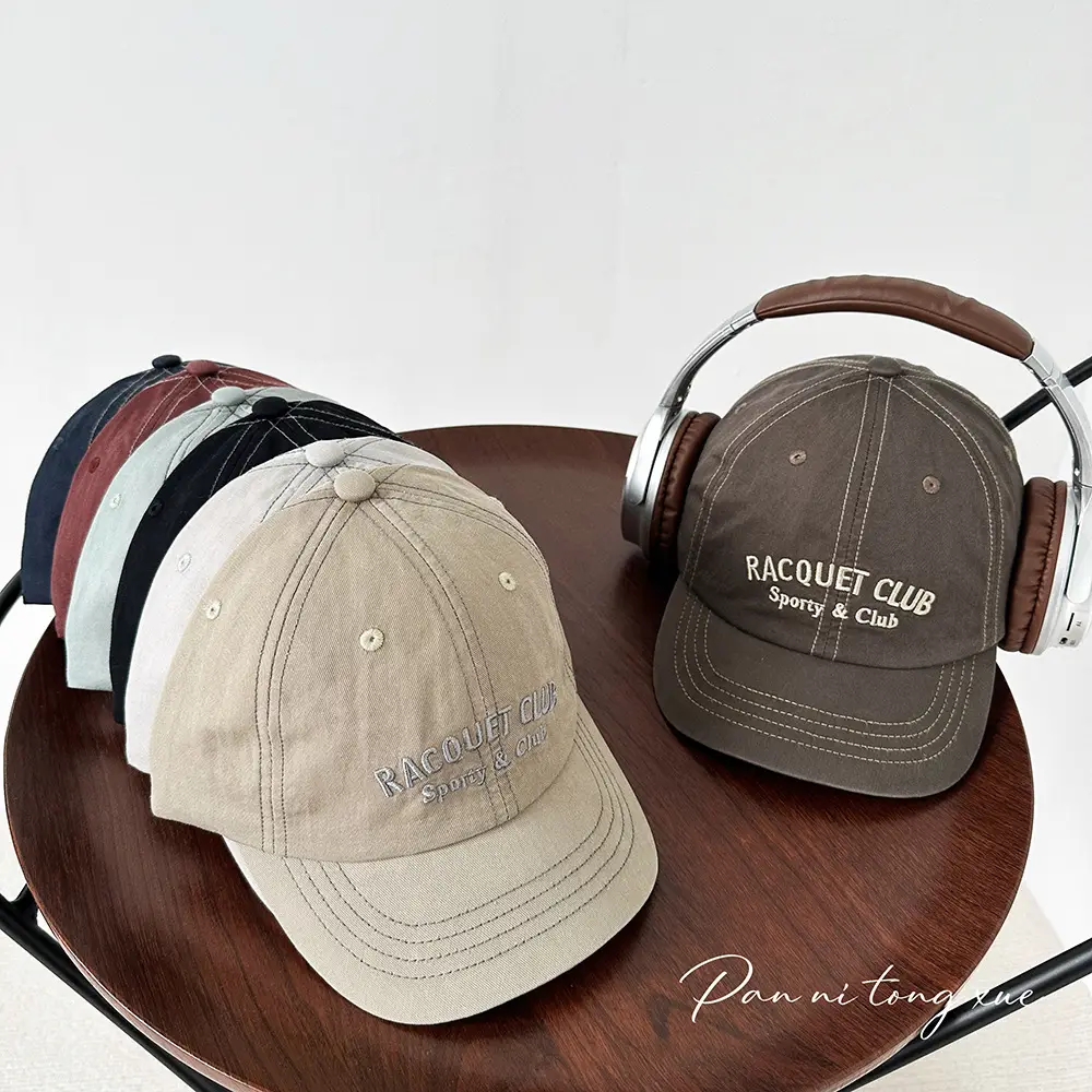 Vintage Letter Embroidered Baseball Cap for Men Women