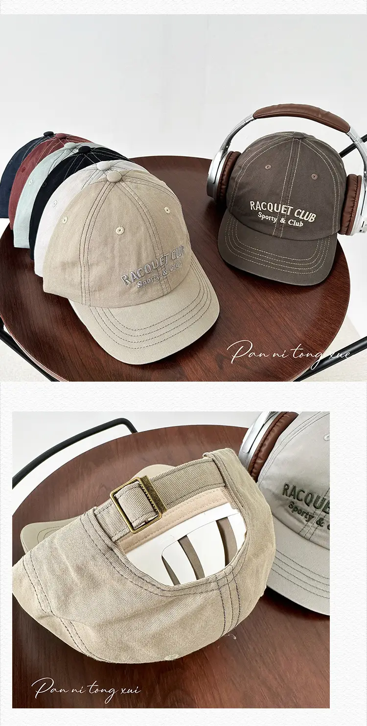Vintage Letter Embroidered Baseball Cap for Men Women — feature 25