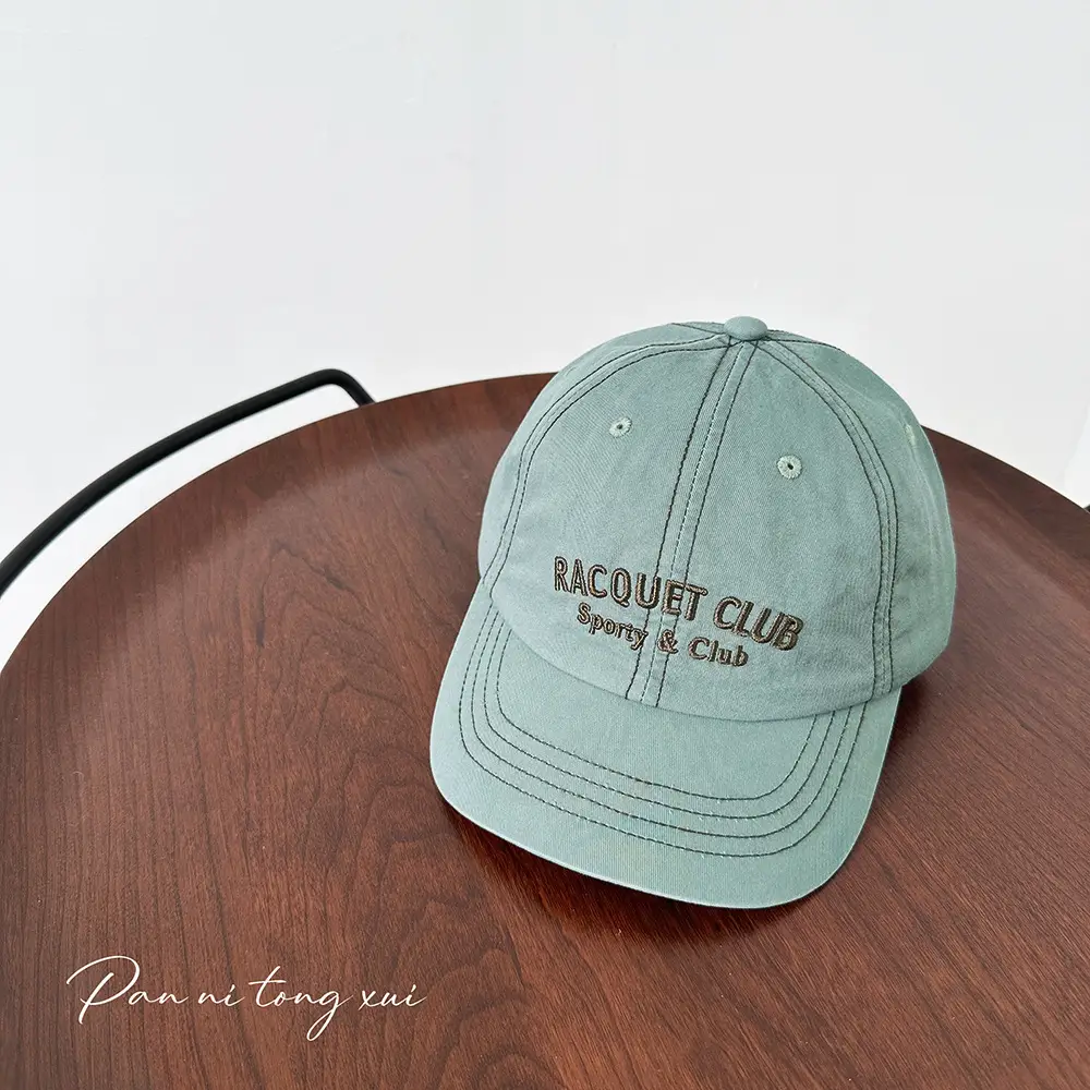 Vintage Letter Embroidered Baseball Cap for Men Women