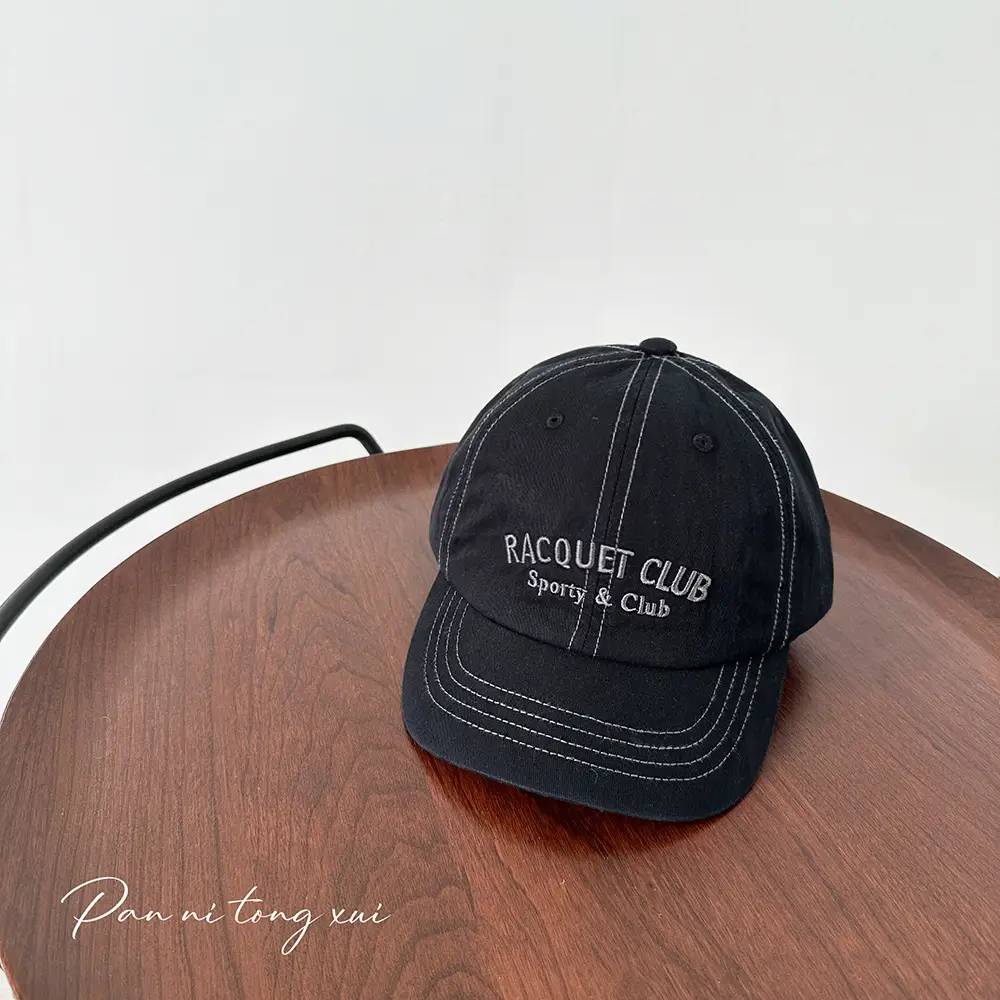 Vintage Letter Embroidered Baseball Cap for Men Women