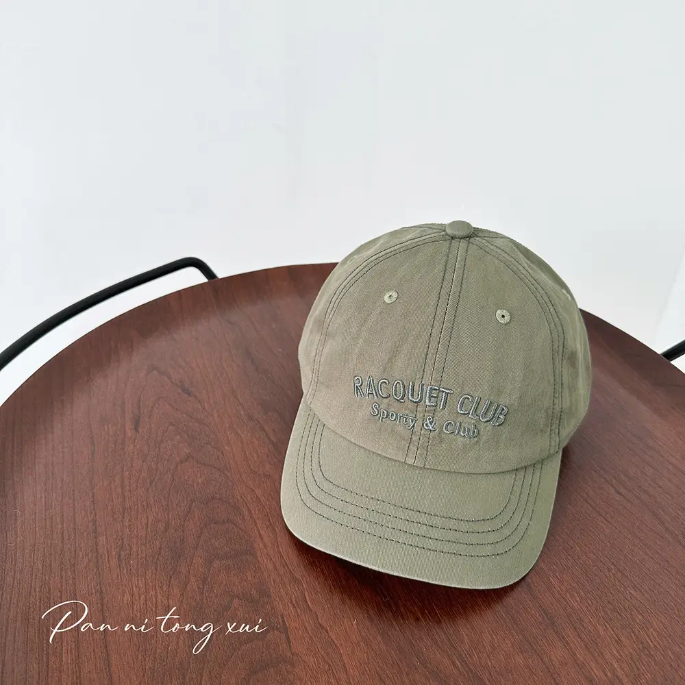 Vintage Letter Embroidered Baseball Cap for Men Women