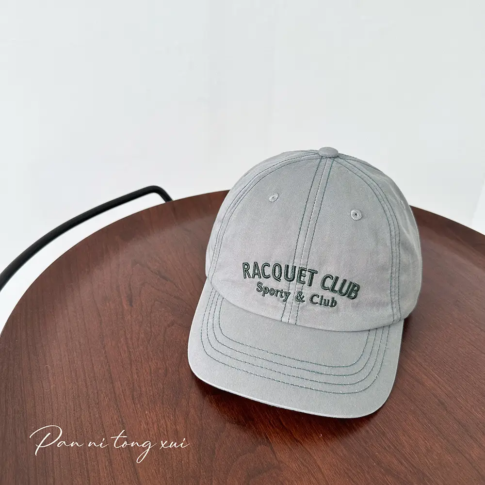 Vintage Letter Embroidered Baseball Cap for Men Women