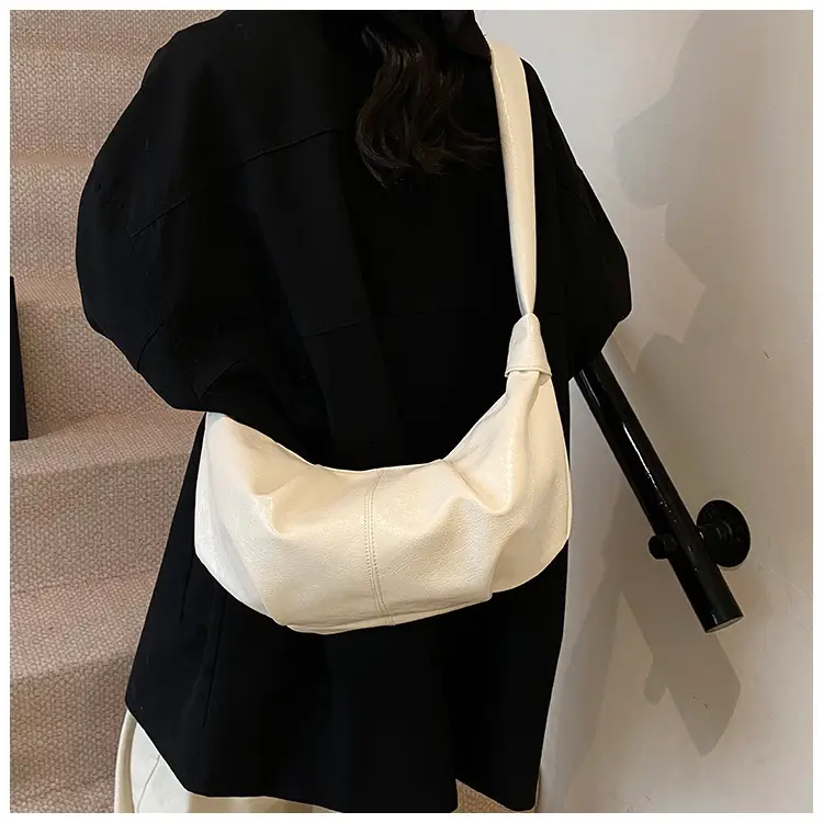 Brown Pleated Korean Style Handbag for Women — feature 34