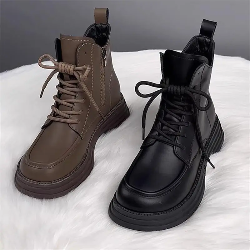 Women's Brown Velvet Leather Boots for Autumn Winter 2025 - Image 6