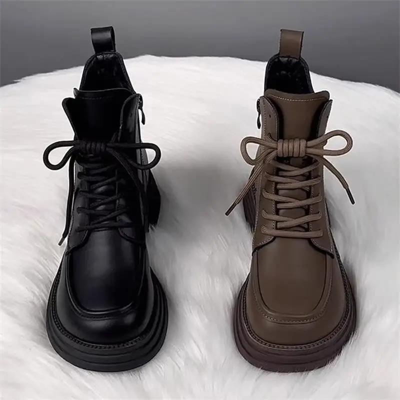 Women's Brown Velvet Leather Boots for Autumn Winter 2025 - Image 7