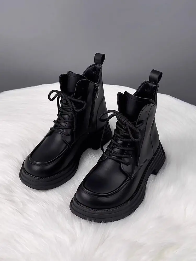 Women's Brown Velvet Leather Boots for Autumn Winter 2025 — feature 1