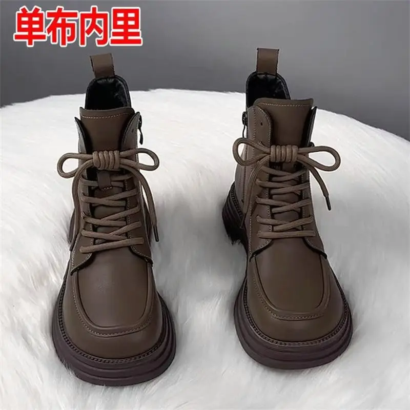 Women's Brown Velvet Leather Boots for Autumn Winter 2025 - Image 2