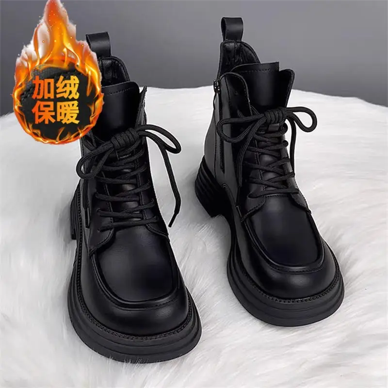 Women's Brown Velvet Leather Boots for Autumn Winter 2025 - Image 3