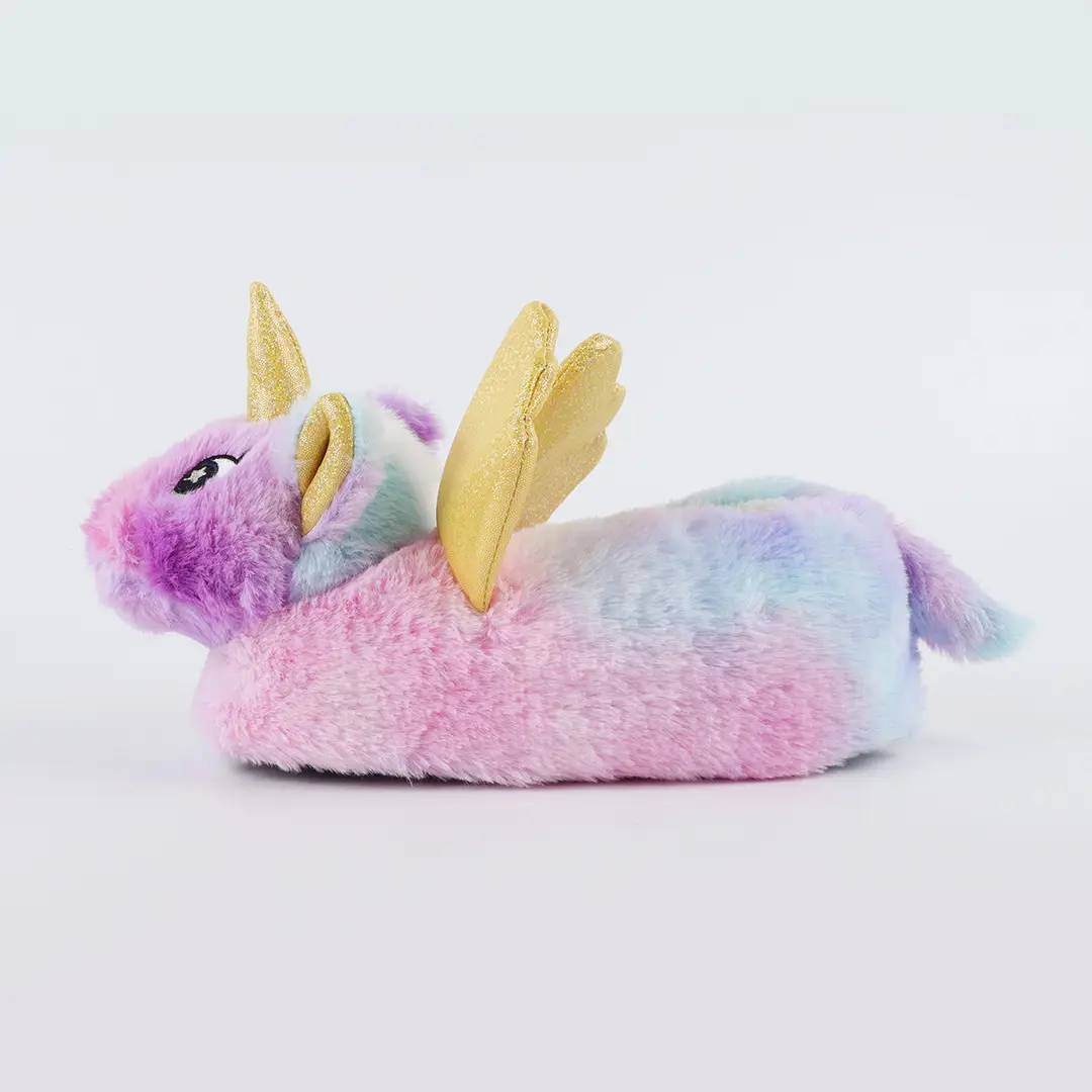 New White Horse Unicorn Bag with Cotton Slippers Women's Cartoon Cute plus size Bedroom Anti-slip Maiden Shoes — feature 3