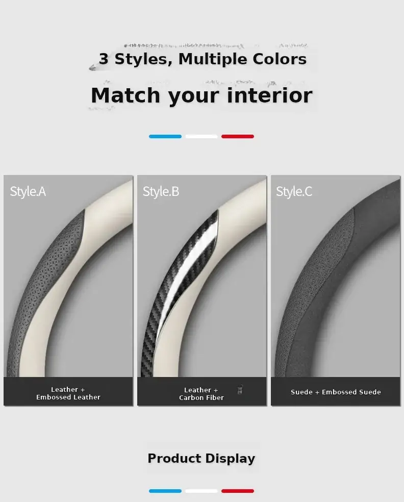 Hand-Free Leather Steering Wheel Cover for Galaxy L7 23/24 — feature 10