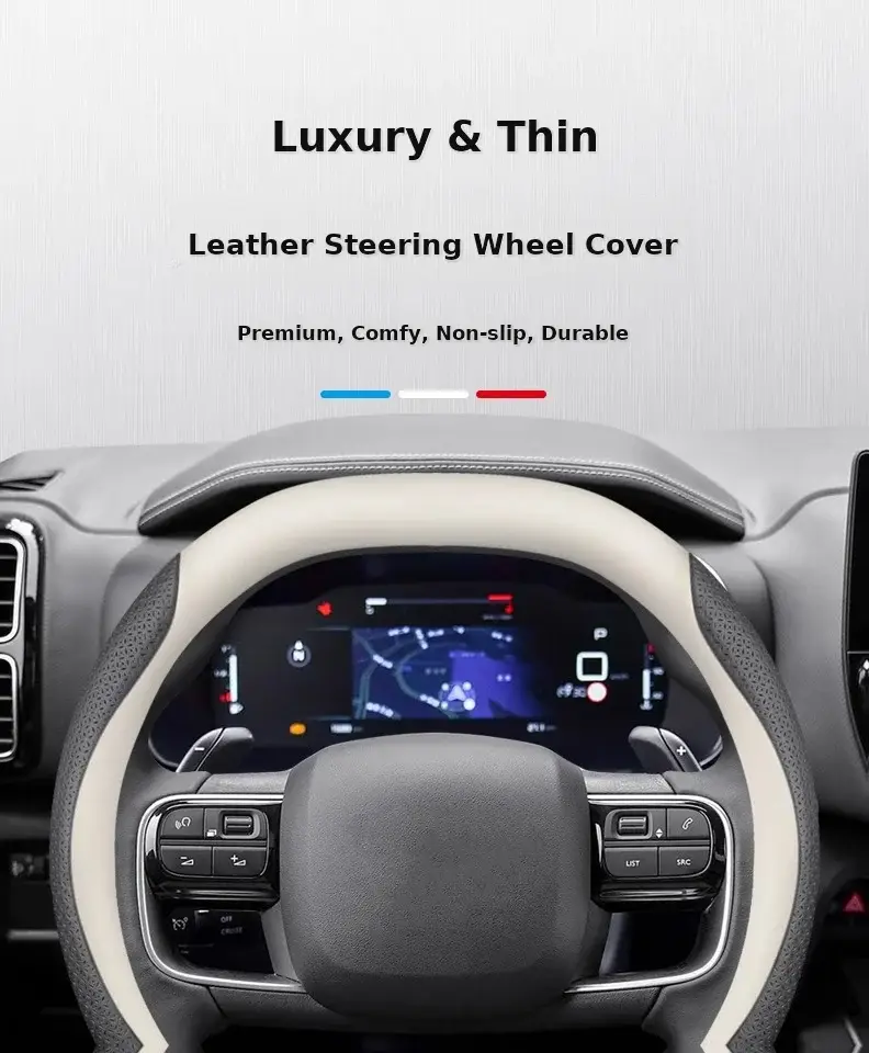Hand-Free Leather Steering Wheel Cover for Galaxy L7 23/24 — feature 2