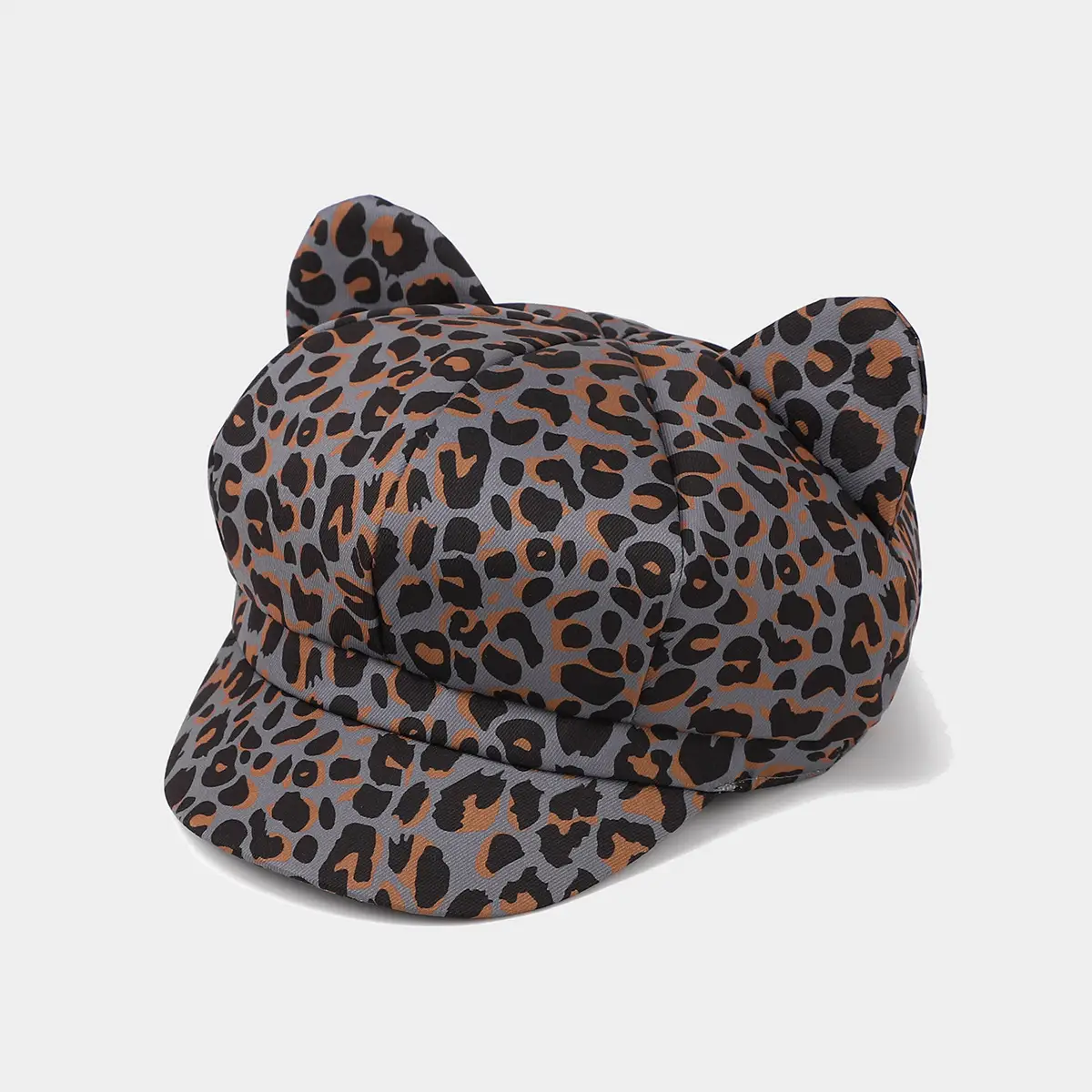 Korean Fashion Retro Cat Ears Cap Animal Print - Image 5
