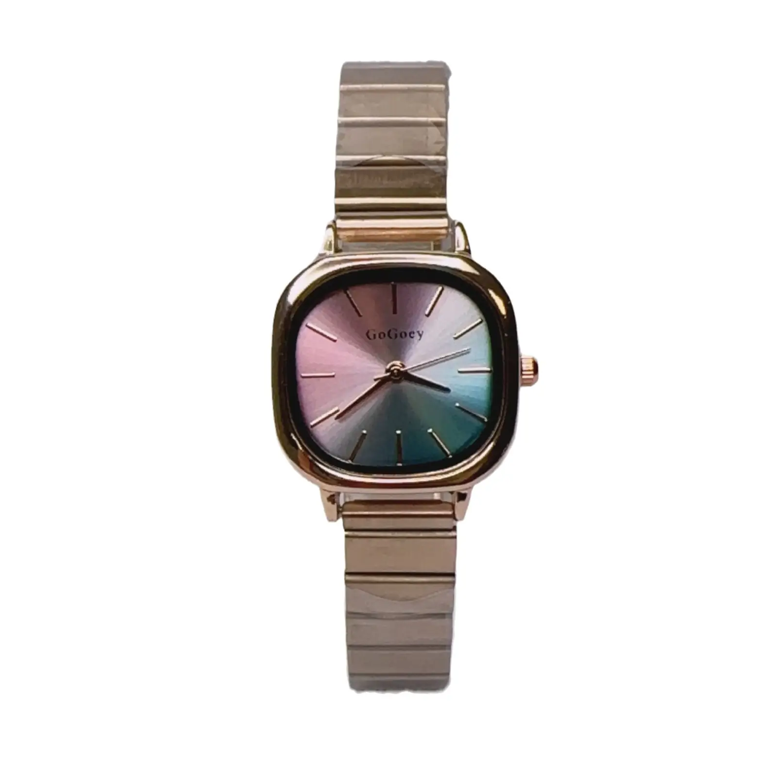 Women's Square Steel Watch with Luxurious Blue Dial - Image 8