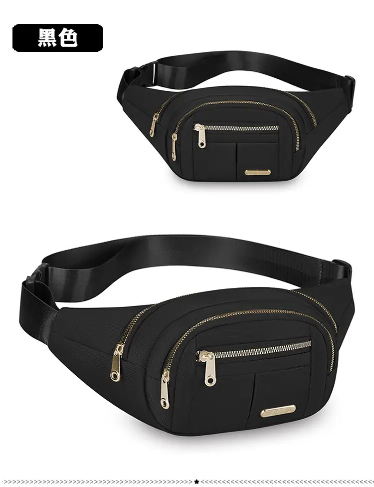 Women's Multi-Color Waist Bag with Water Proof Zip — feature 30