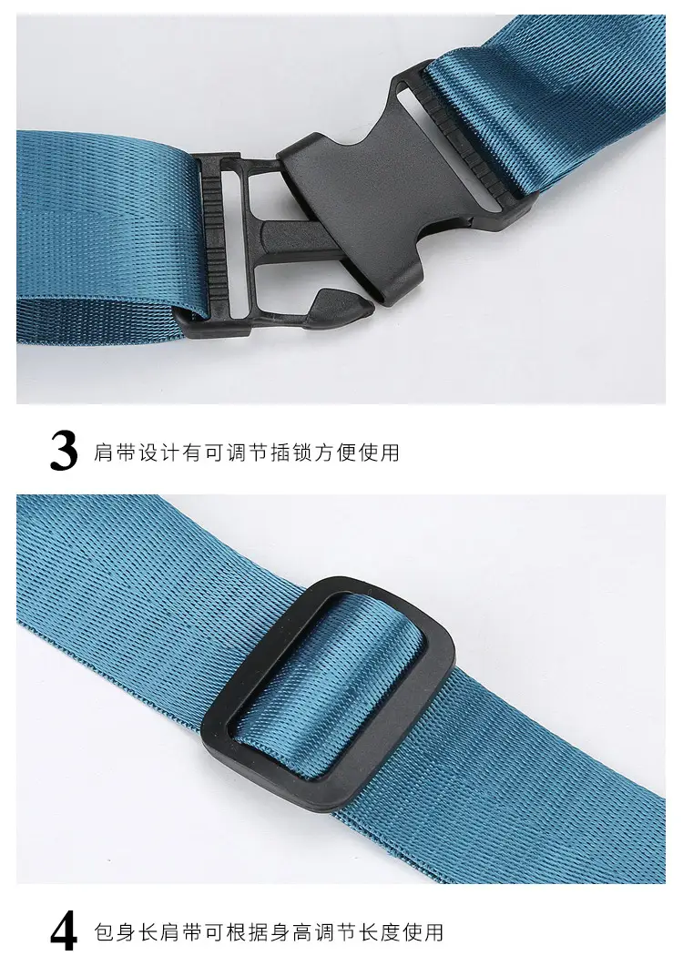 Women's Multi-Color Waist Bag with Water Proof Zip — feature 38