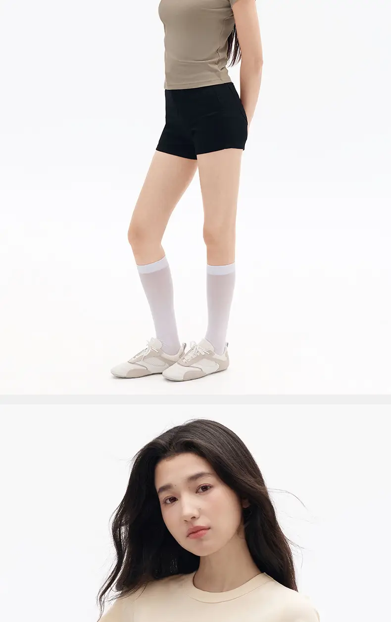 "Aesthetics of Cotton" Summer All-match Casual Short-sleeved T-shirt Women's Tight-fitting Waist All-match Casual White Base Shirt — feature 15