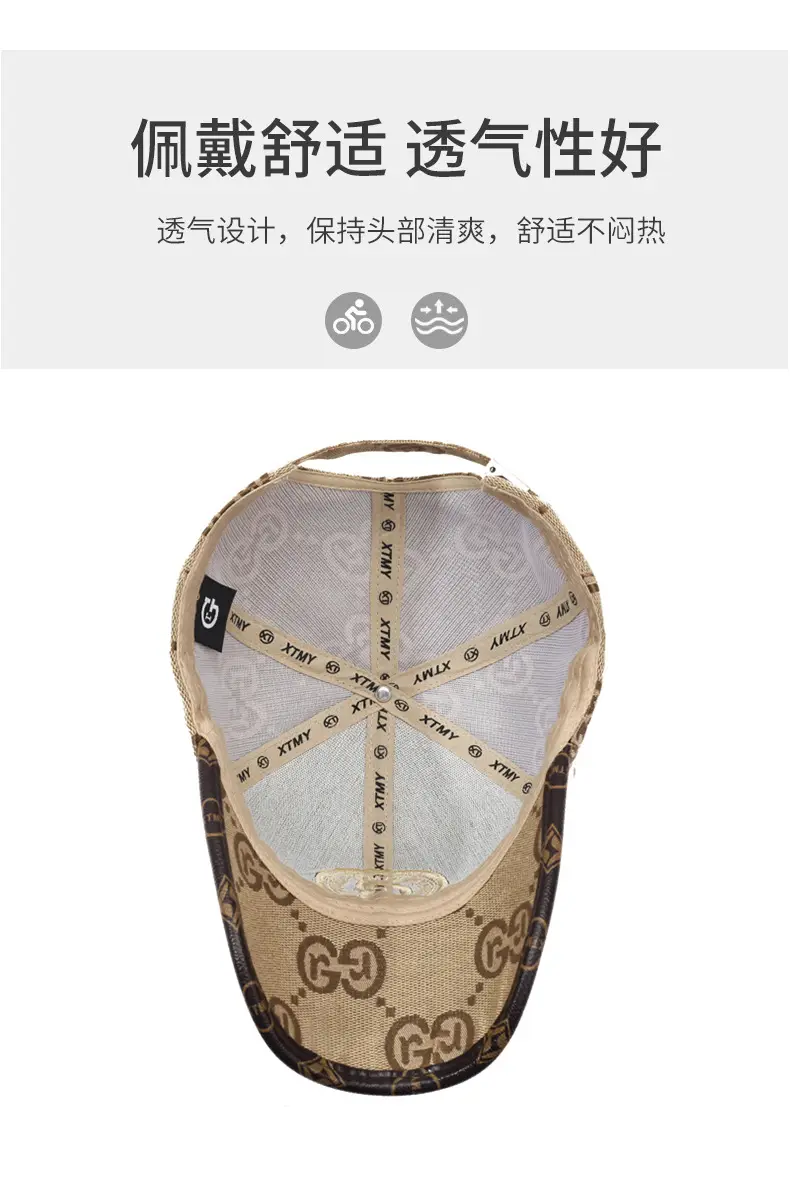 Gucci Men's Brown New Letter Baseball Cap — feature 5