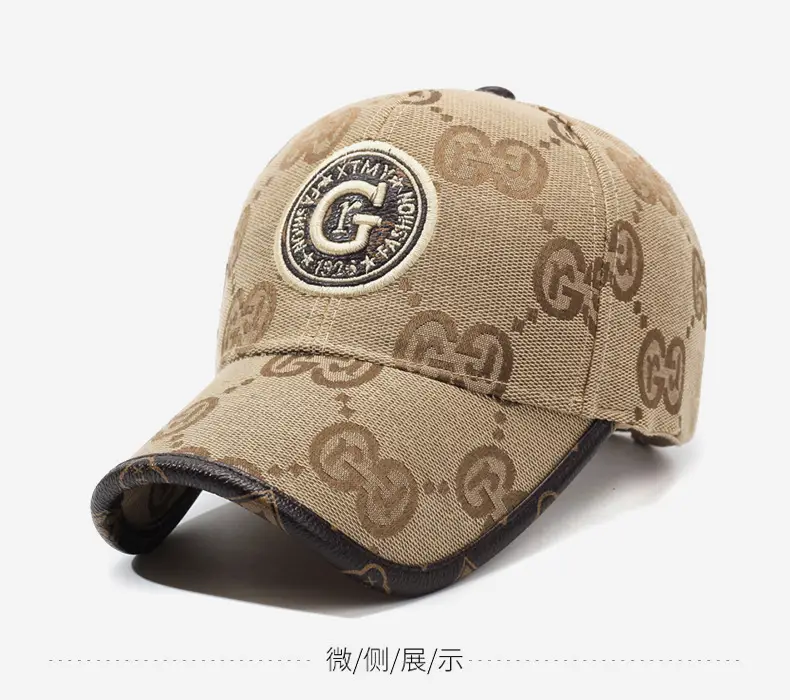 Gucci Men's Brown New Letter Baseball Cap — feature 9