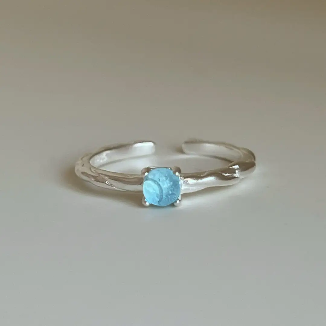 Ins Cool Style Ring Plainly Ring Finger Ring Simple Light Luxury High-grade Sense Ring Elegant All-match Stacked Open Ring