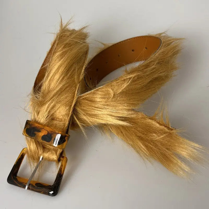 Cross-Border Dvn Furry Belt for Men Y2K Style