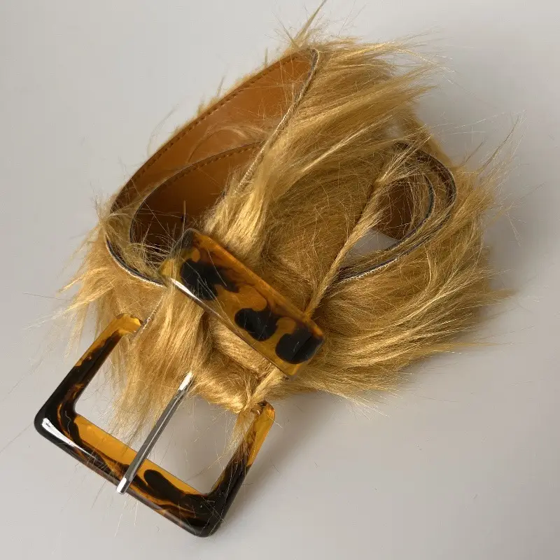 Cross-Border Dvn Furry Belt for Men Y2K Style