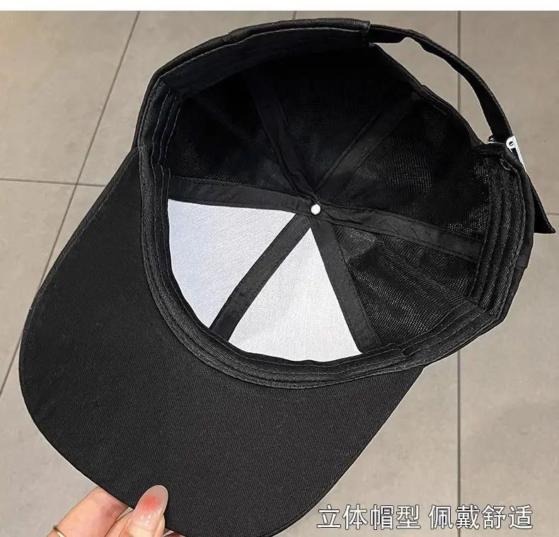 Rhinestone Baseball Cap Women White Black Pink — feature 9