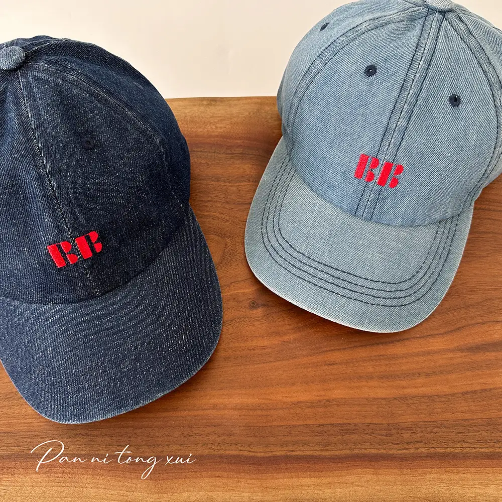 Korean Embroidered Denim Cap Men Women Outdoor Sunshade — feature 29