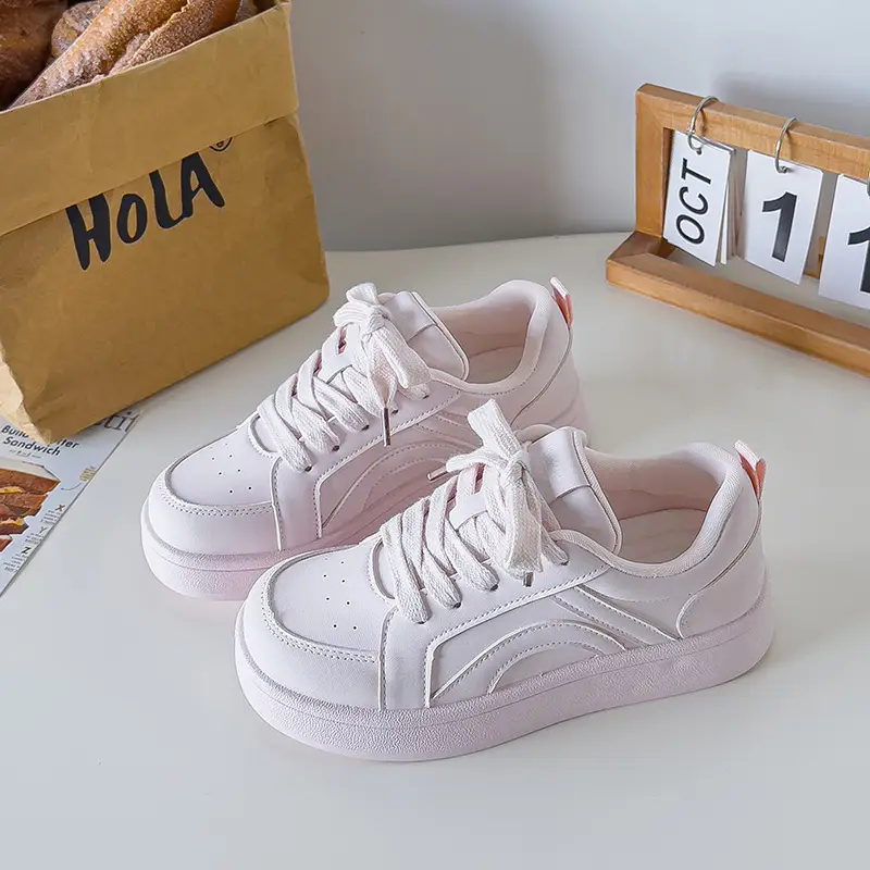 Beier Original 2025 New Fashion Sneakers Women's Trendy All-match Bread Niche Casual Pink German Training B2301 - Image 2