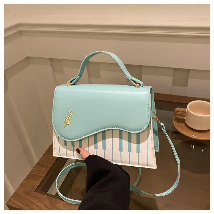 2024 New Women's Light Blue Crossbody Bag with Striped Design — feature 15