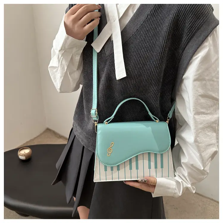 2024 New Women's Light Blue Crossbody Bag with Striped Design — feature 19