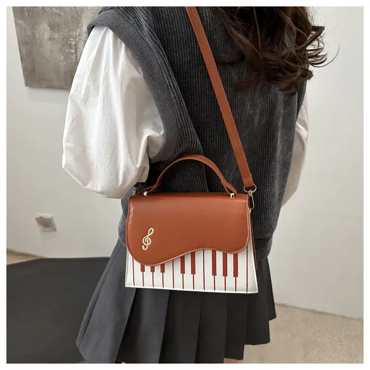 2024 New Women's Light Blue Crossbody Bag with Striped Design — feature 22