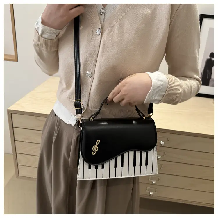 2024 New Women's Light Blue Crossbody Bag with Striped Design — feature 34