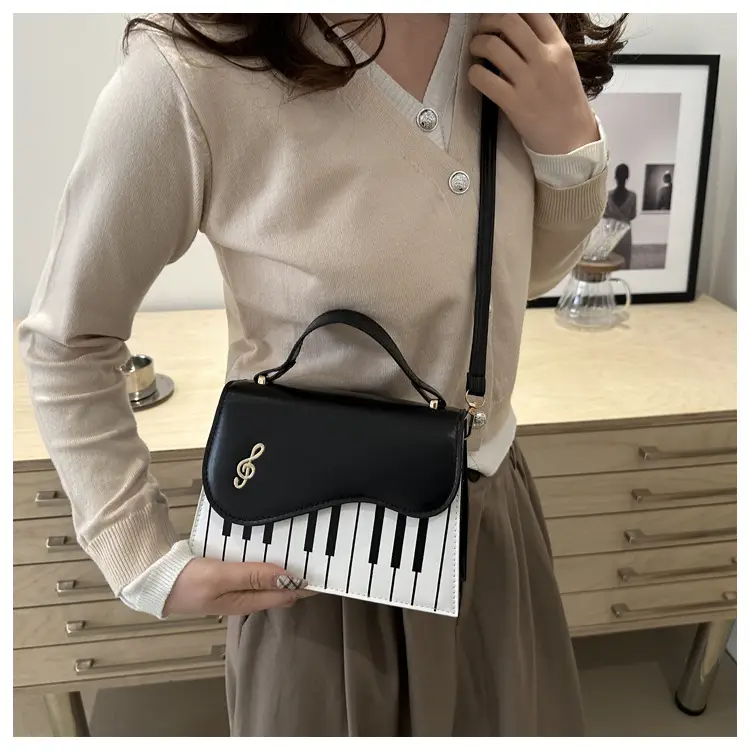 2024 New Women's Light Blue Crossbody Bag with Striped Design — feature 35